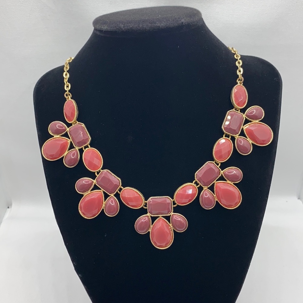 Neutral Nude Tone Statement Necklace